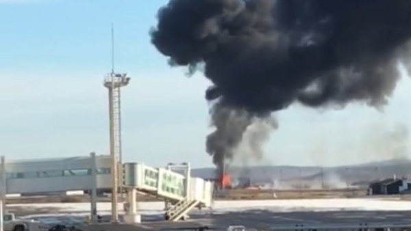 se-estrello-un-avion-sanitario-en-el-aeropuerto-de-rio-grande:-hay-cuatro-muertos